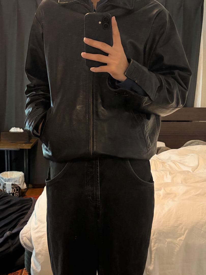 oldgap レザージャケット　gap 90s 古着