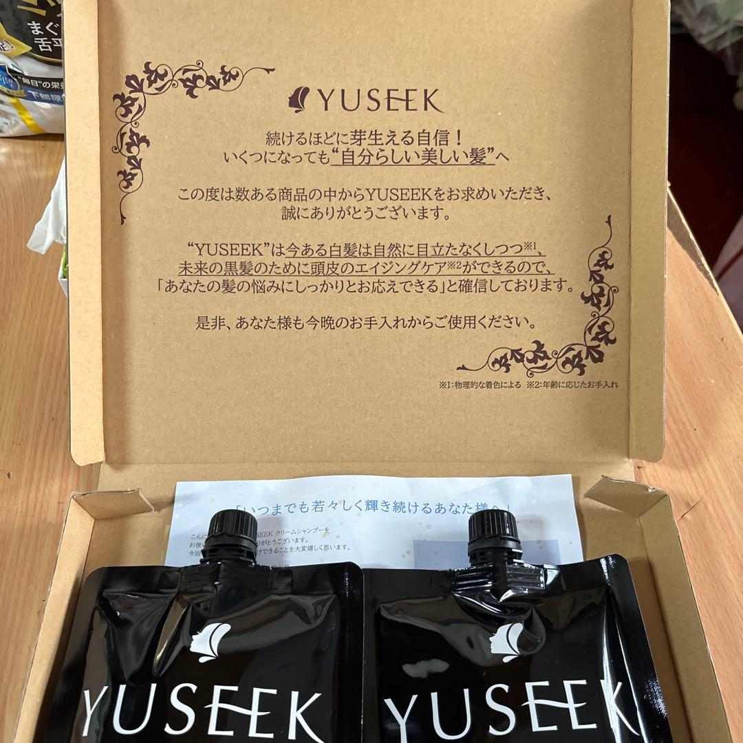 YUSEEK クリームシャンプー　ナチュラルブラック350g x 2