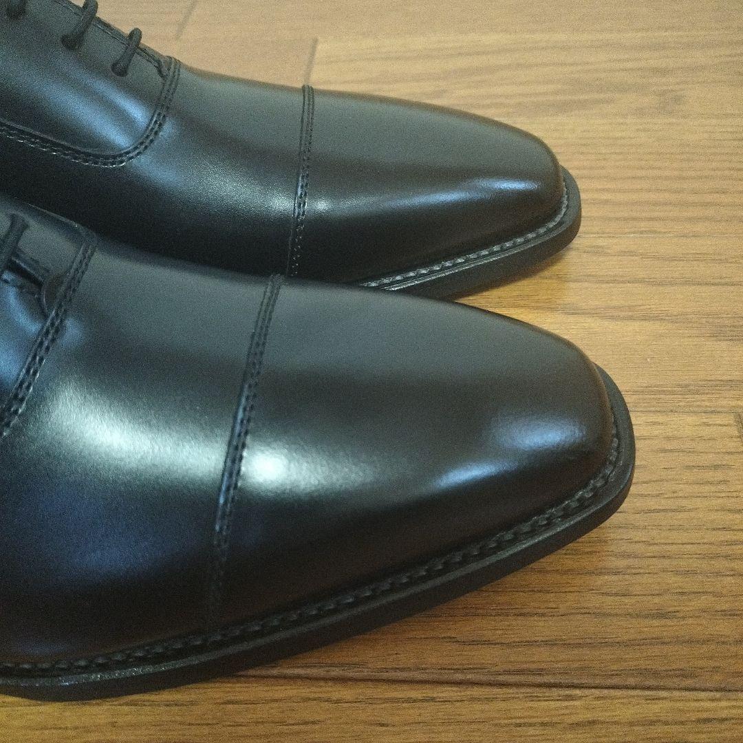 25センチ、リーガル、黒色、ストレートチップ