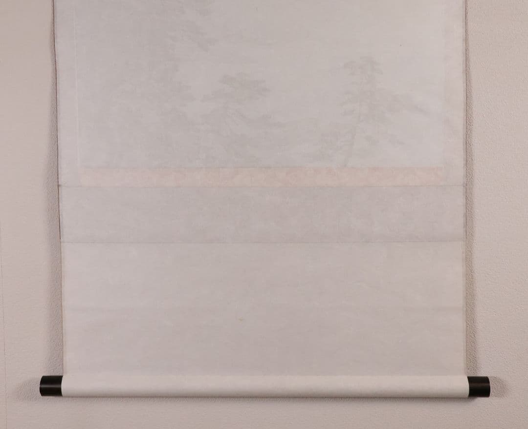 【複製】玉堂美術館監修 川合玉堂画 磯の朝 絹本 掛軸 工芸 風景 MB116