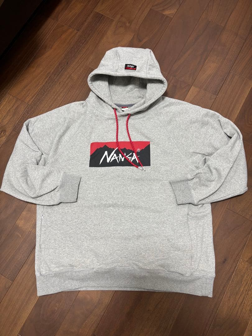 NANGA グレー パーカー L ナンガ
