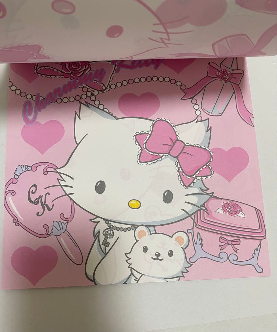 新品　チャーミーキティ　シール付き　ビッグメモ帳