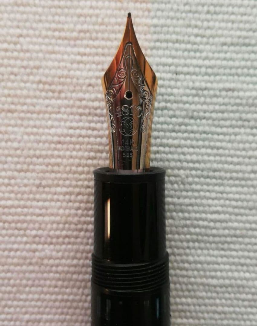 【極上品モンブラン149万年筆80年代名品吸入式ペン先M中字14ｋ金】4810
