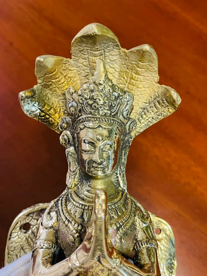 新品 送料無料 アジアン ドアハンドル ナーガ 蛇神 龍神 約27㎝⑨