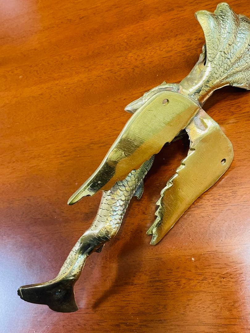 新品 送料無料 アジアン ドアハンドル ナーガ 蛇神 龍神 約27㎝⑨