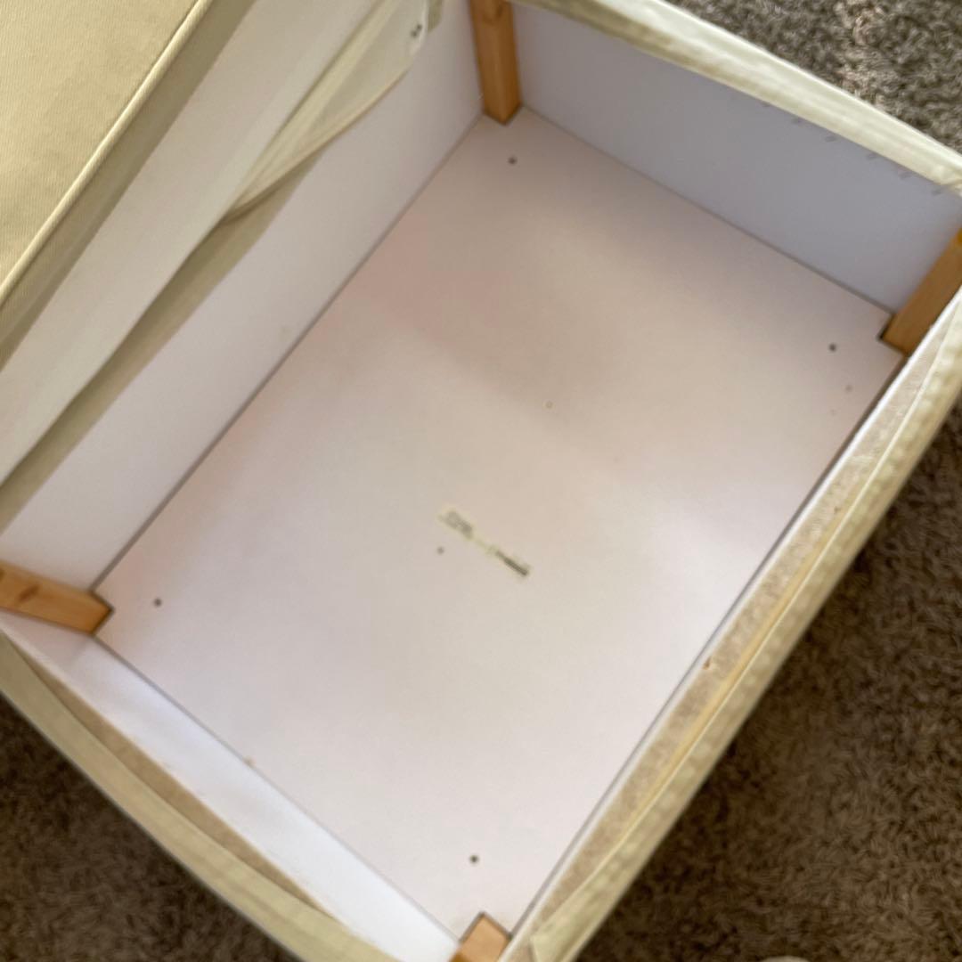 IKEA 収納付きオットマン ホワイト　★新品カバー付
