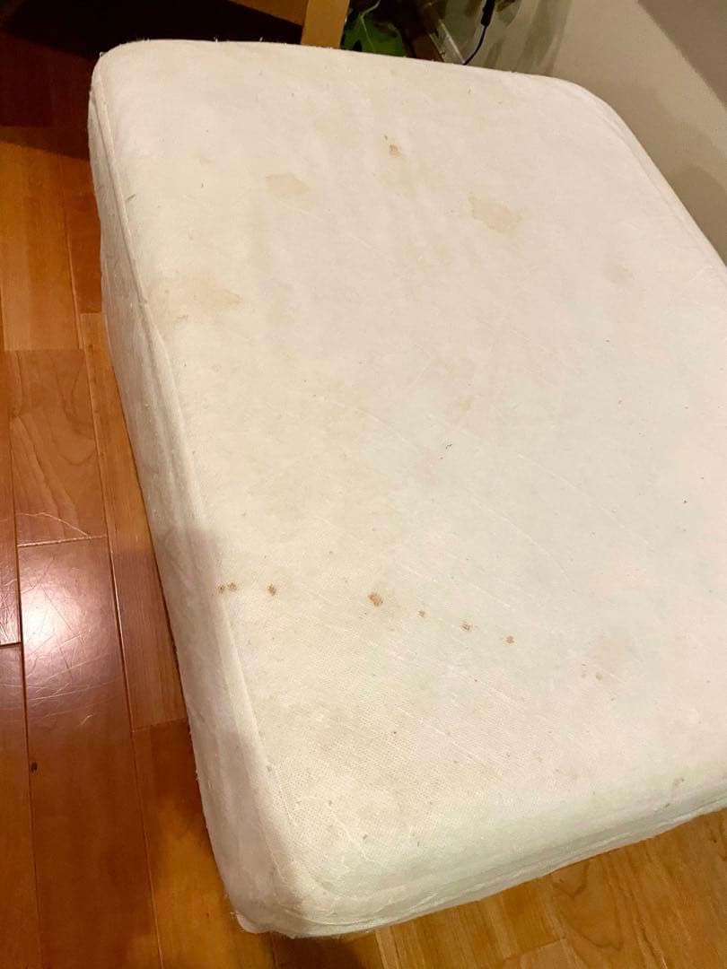 IKEA 収納付きオットマン ホワイト　★新品カバー付