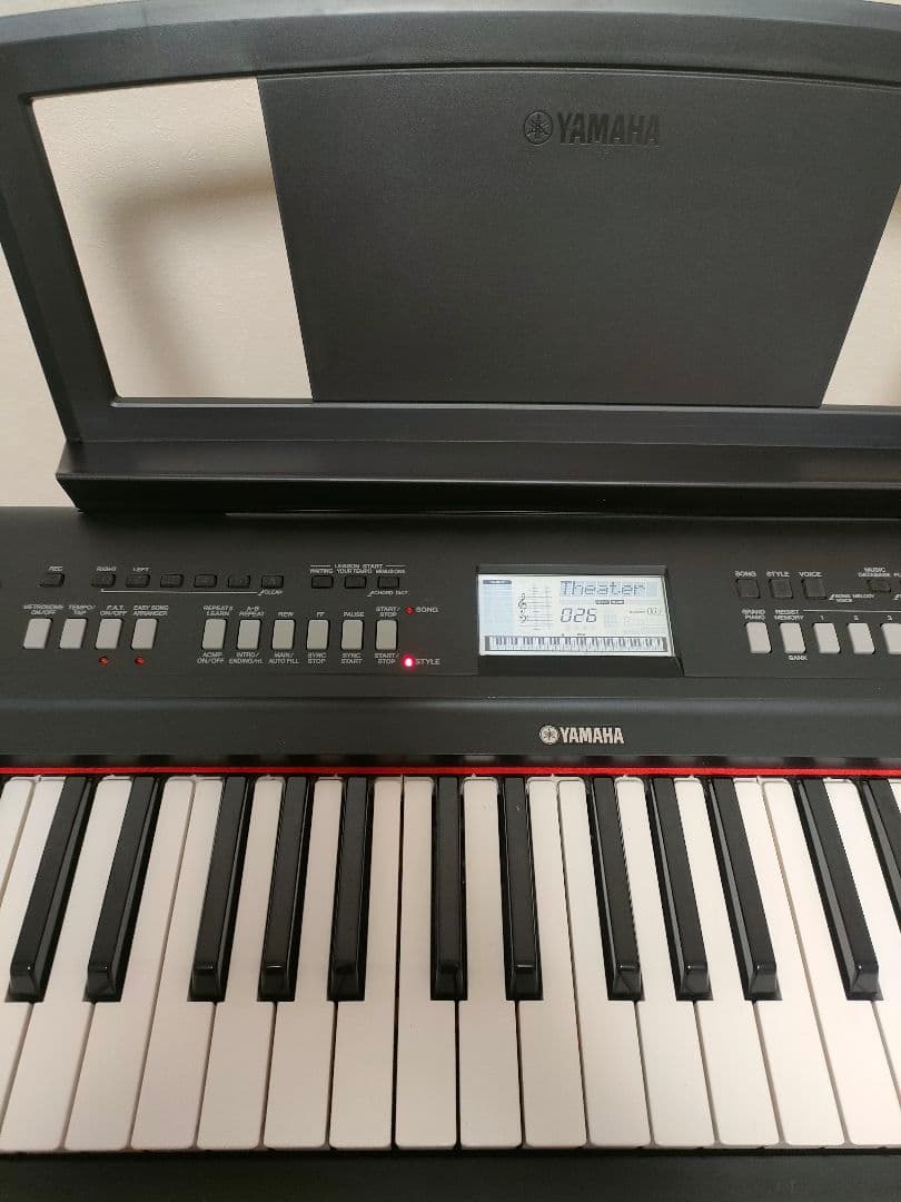 ヤマハ　YAMAHA　電子ピアノ　76鍵盤　piaggero　NP-V80