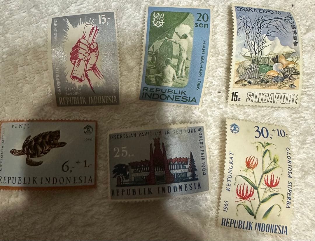 中国切手　文芸講話 発表30周年 6種完 1972年 外国切手まとめ売り