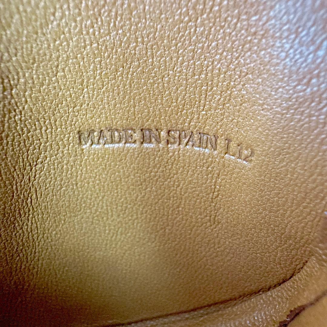 ロエベ アナグラム ケース パース 小銭入 ナッパレザー キャメル