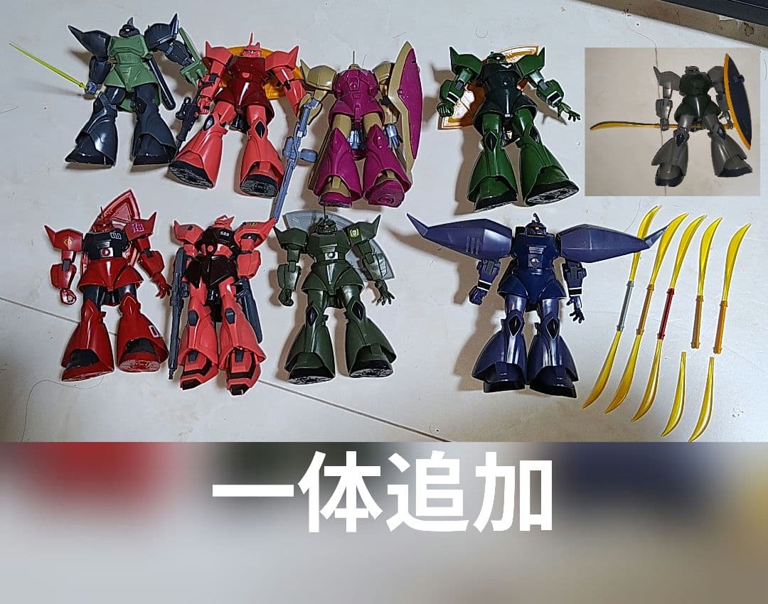 HG ゲルググ　9体セット　完成品　ジャンク扱い　レア　宇宙世紀　ユニコーン