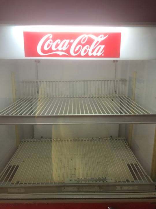 コカコーラ　販促　冷蔵庫　ビンテージ　ナショナル製　完動　良く冷える