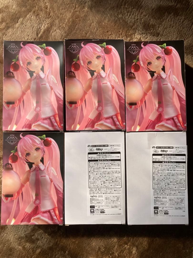 【6体セット】桜ミク AMP＋ フィギュア 〜桜提灯ver.〜　タイクレ