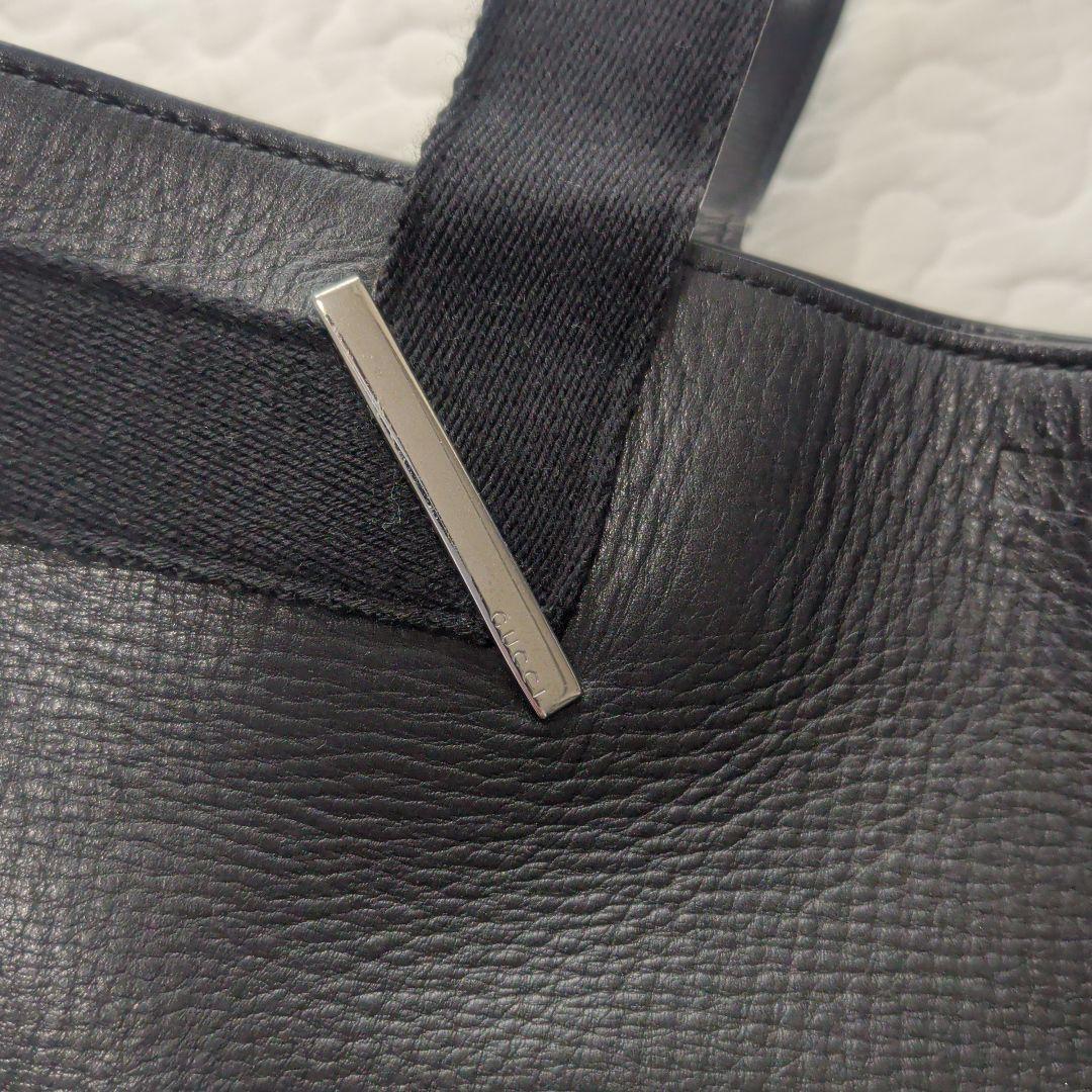 ☆used品☆GUCCI☆黒のレザーハンドバッグ☆GUCCIレディースバッグ☆