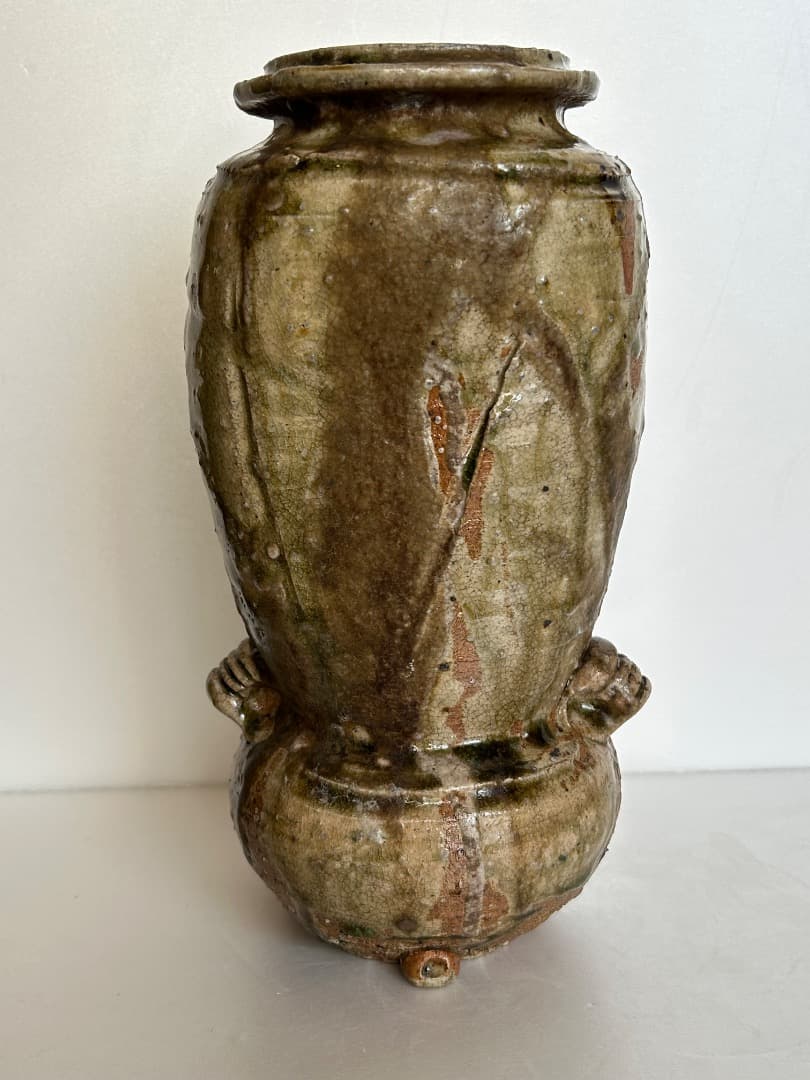 伊賀釉 花瓶 (八代 加藤宇助)