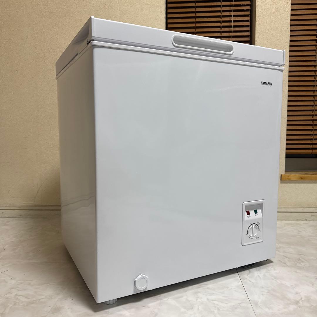 ほぼ未使用 YAMAZEN 冷凍庫 66L 静音 省エネ 温度調節7段階
