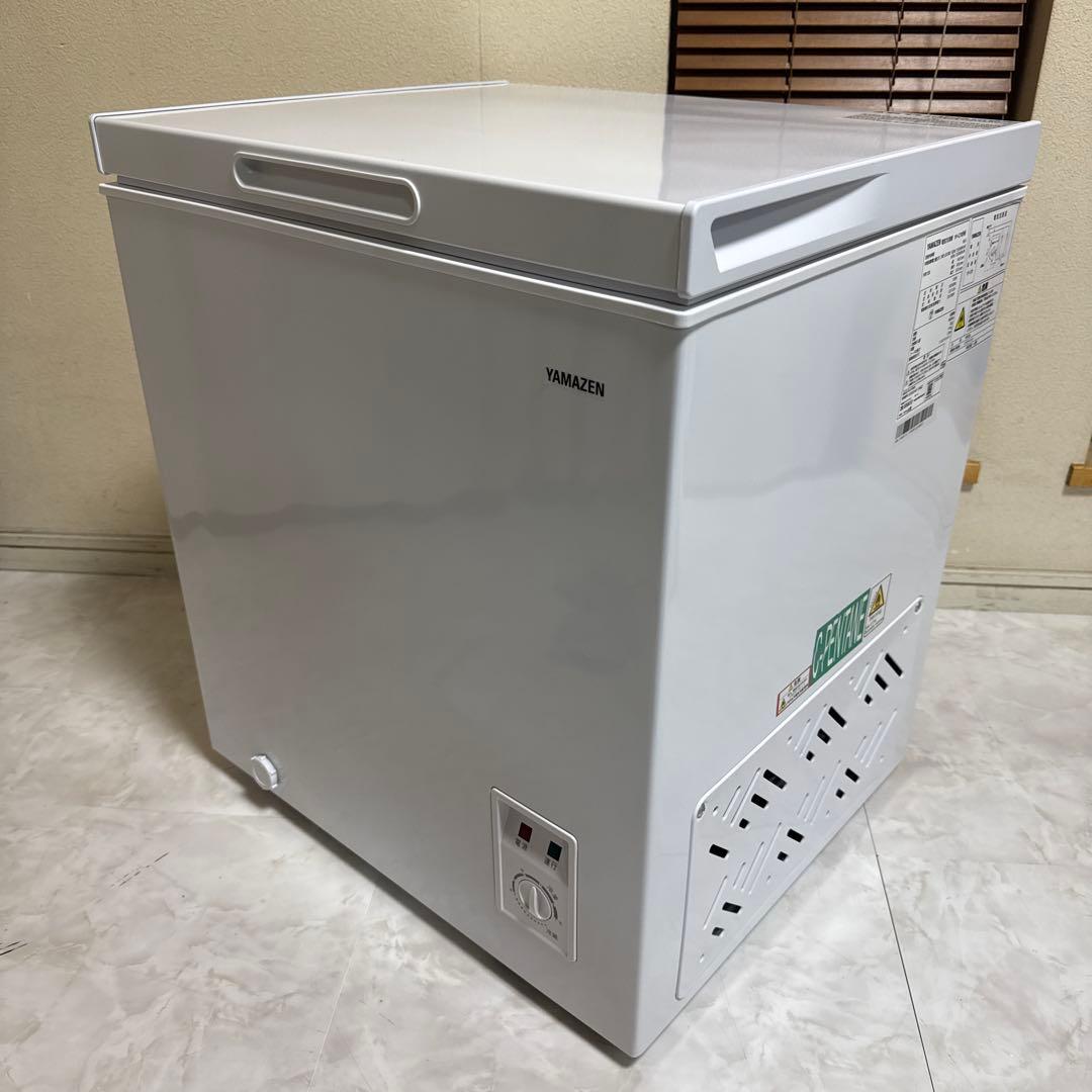 ほぼ未使用 YAMAZEN 冷凍庫 66L 静音 省エネ 温度調節7段階