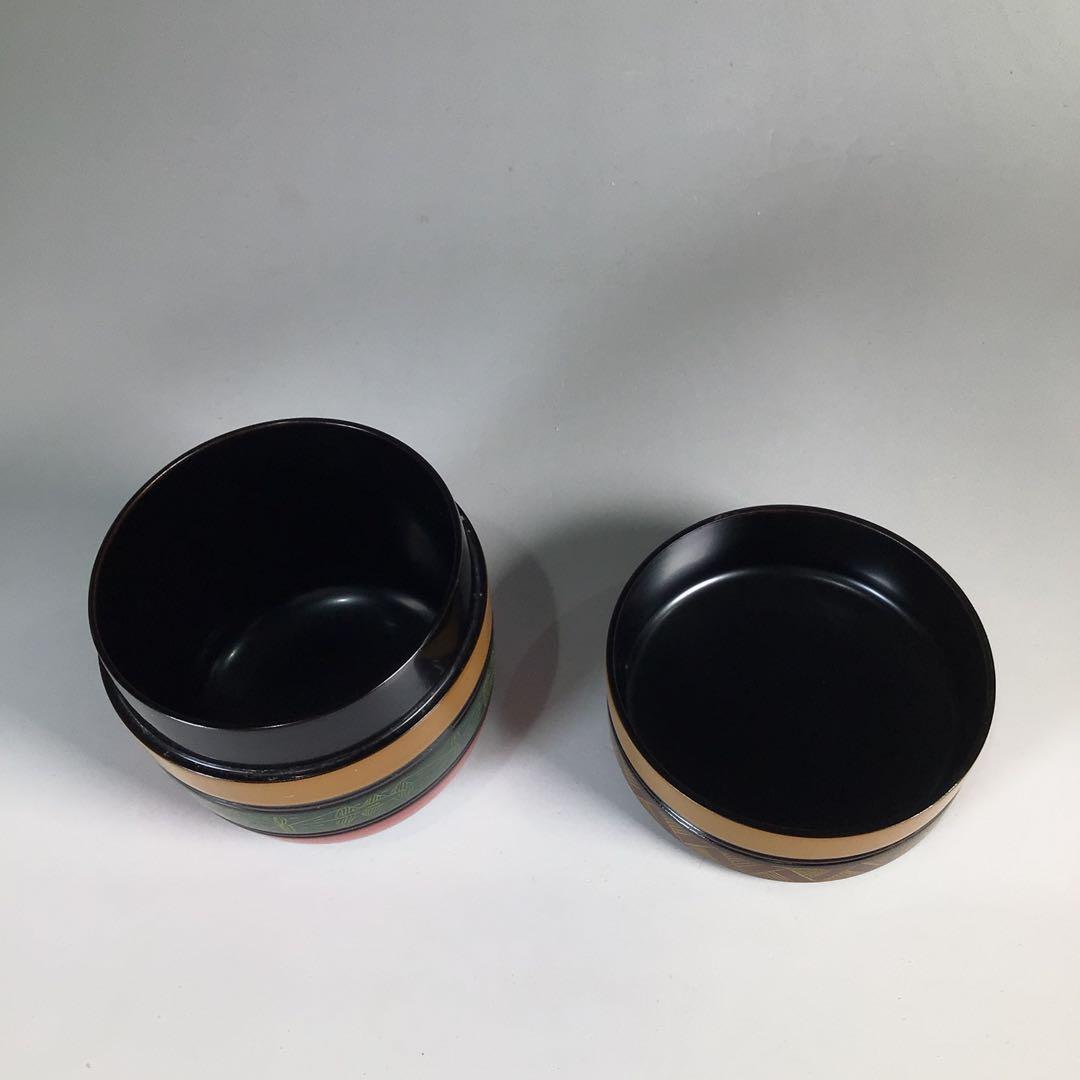 Ｎ２７８　棗　『道場宗廣作』『唐物写』『独楽棗』　共箱　茶道具