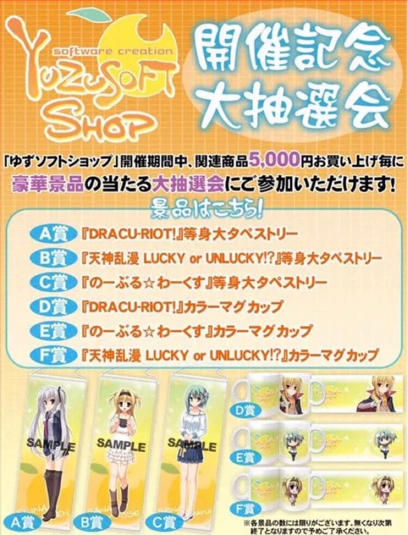 ゆずソフト エリナ タペストリー DRACU-RIOT! ドラクリオット