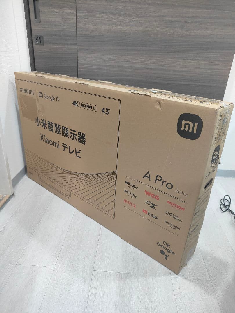 (テ11）新品Xiaomi テレビ 43インチ A Pro 4K