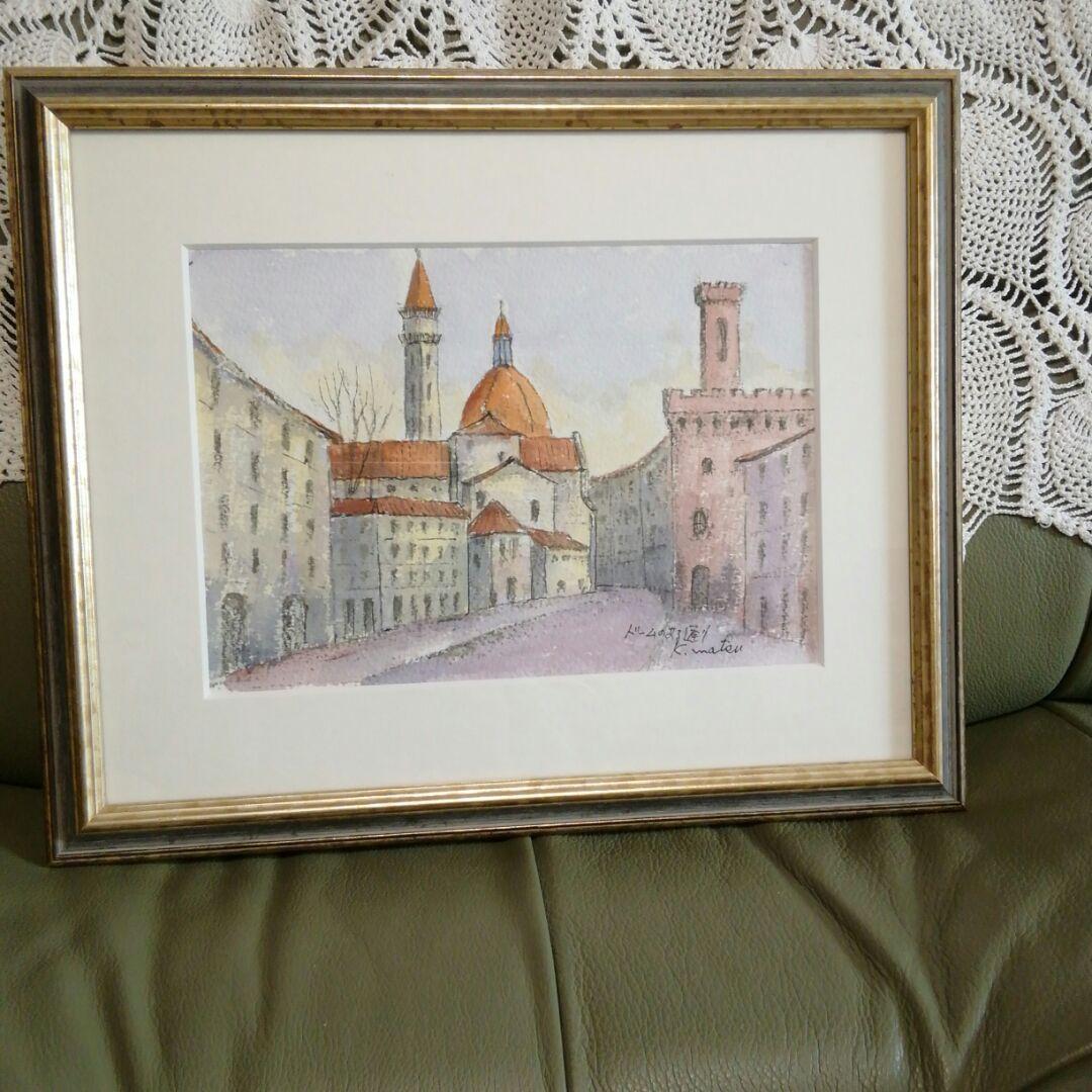 画題は『ドームのある通り』