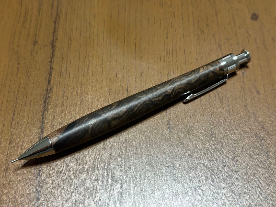 工房楔　ペンシル楔　黒檀こぶ杢　0.5mm