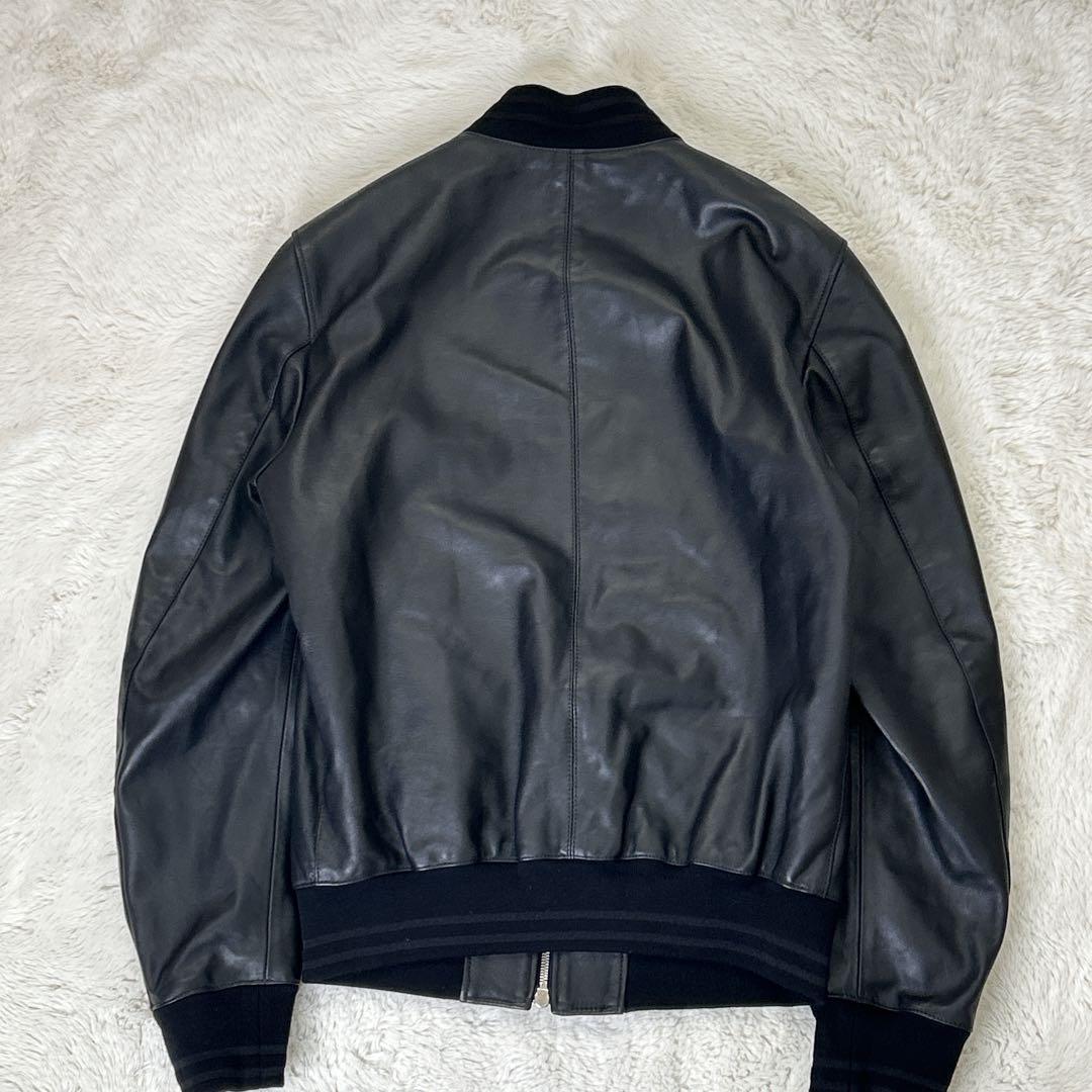 未使用TAGLIATORE タリアトーレ /定価18万 羊革 48 M〜L黒