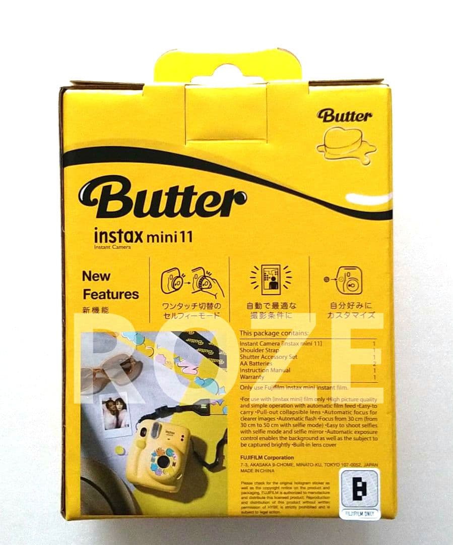 BTS Butter チェキ 新品未開封 公式　インスタントカメラ バンタン