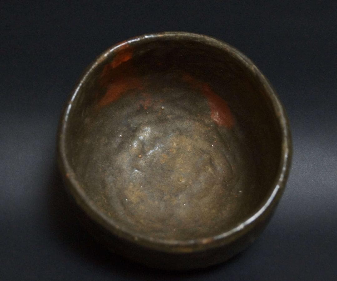 江戸期 古信楽茶碗 花押 共箱 茶道具★時代物★4D1230