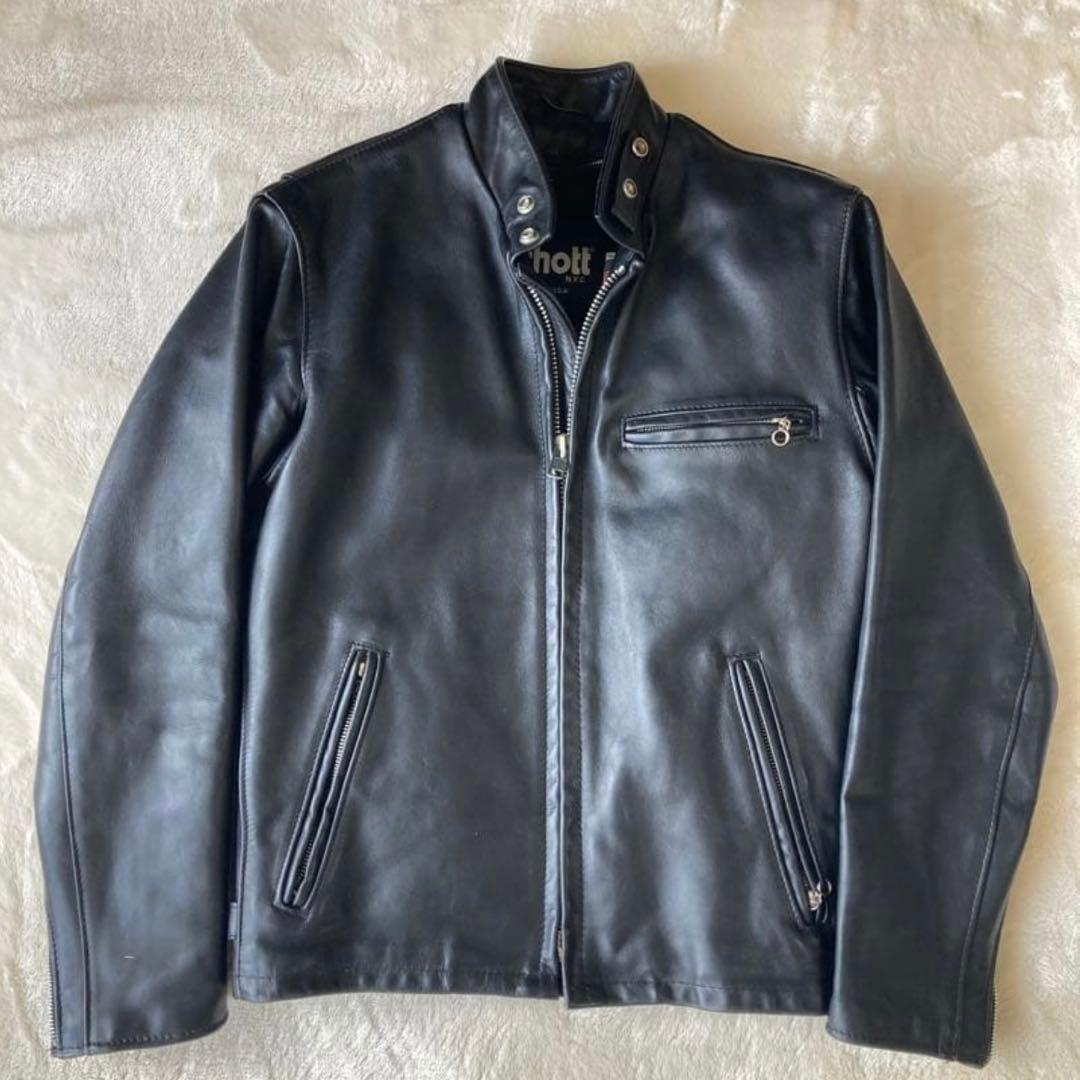米国製SCHOTT 641ライダースジャ ケット 36 ライナー無し