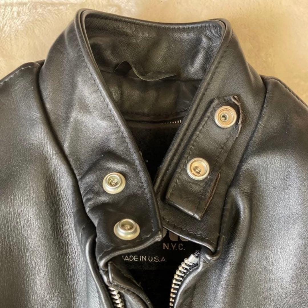 米国製SCHOTT 641ライダースジャ ケット 36 ライナー無し