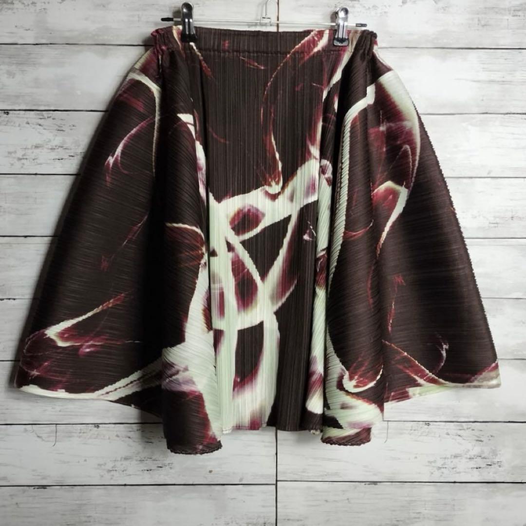 イッセイミヤケ プリーツプリーズ スモークバウンスフレアスカート