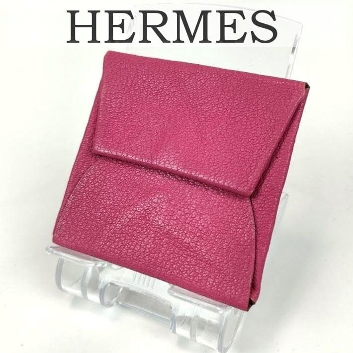 HERMES エルメス バスティア ケース ピンクパープル 小銭入れ