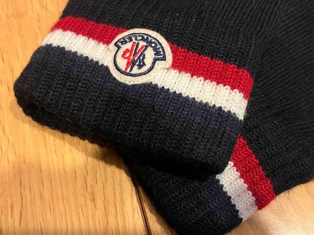 美品★MONCLER モンクレール 手袋★Lサイズ★ 黒色★