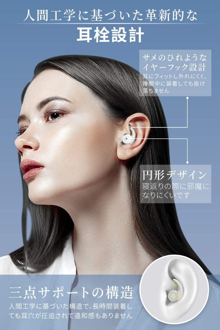 耳栓⭐安眠⭐防音 Quietide フィルターなし　 L/M/S3種類セット