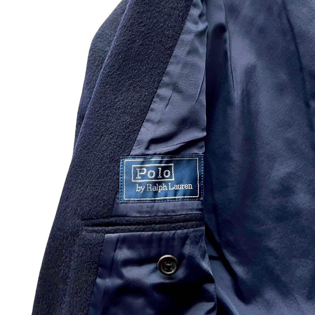 【美品】ヴィンテージPOLO RALPH LAUREN ウール金釦紺ブレザー