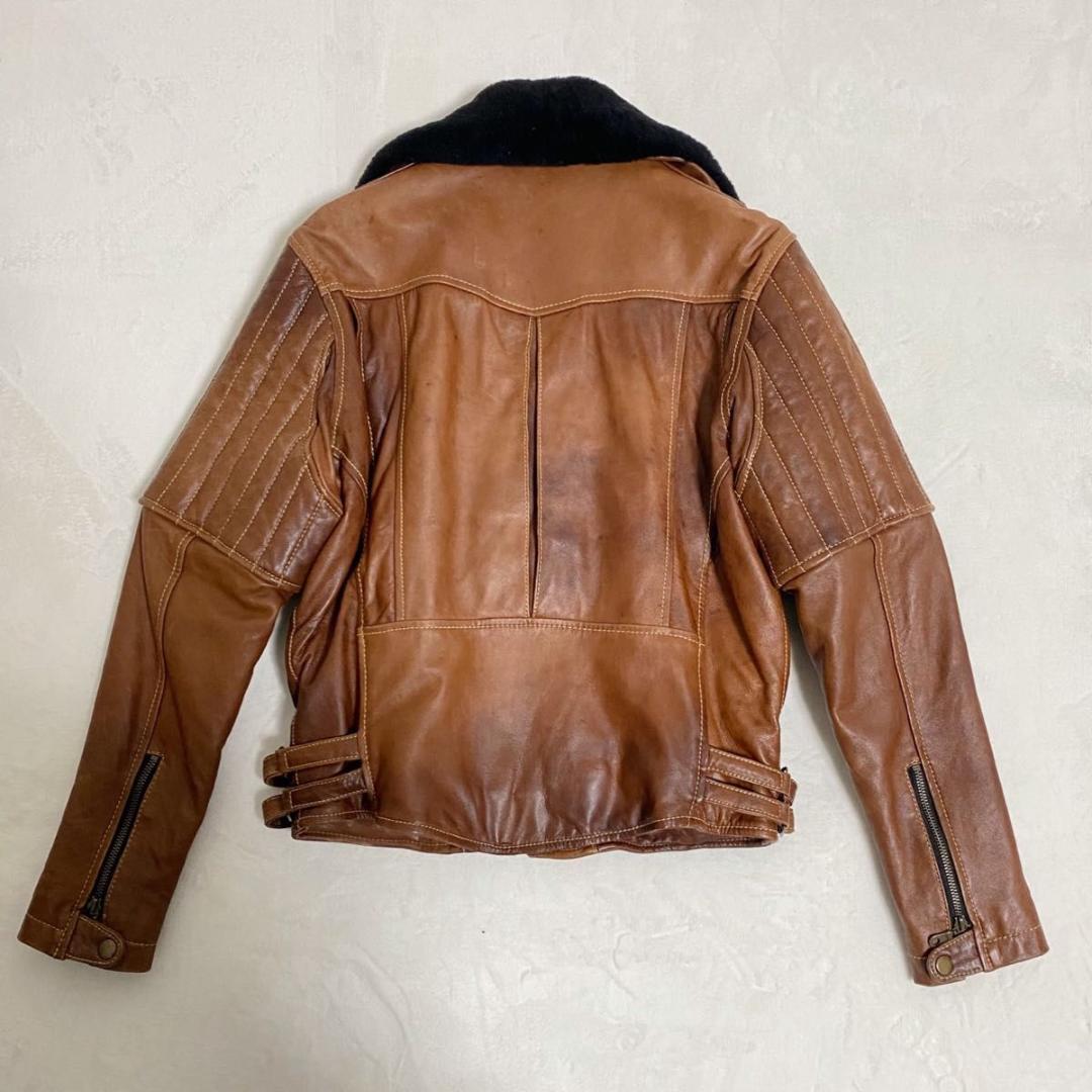 DEGNER デグナー レザージャケット ライダース 本革ヴィンテージ　襟ボア