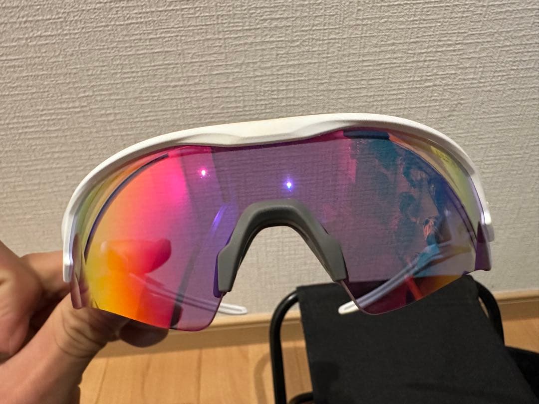 SWANS スポーツサングラス ホワイトフレーム