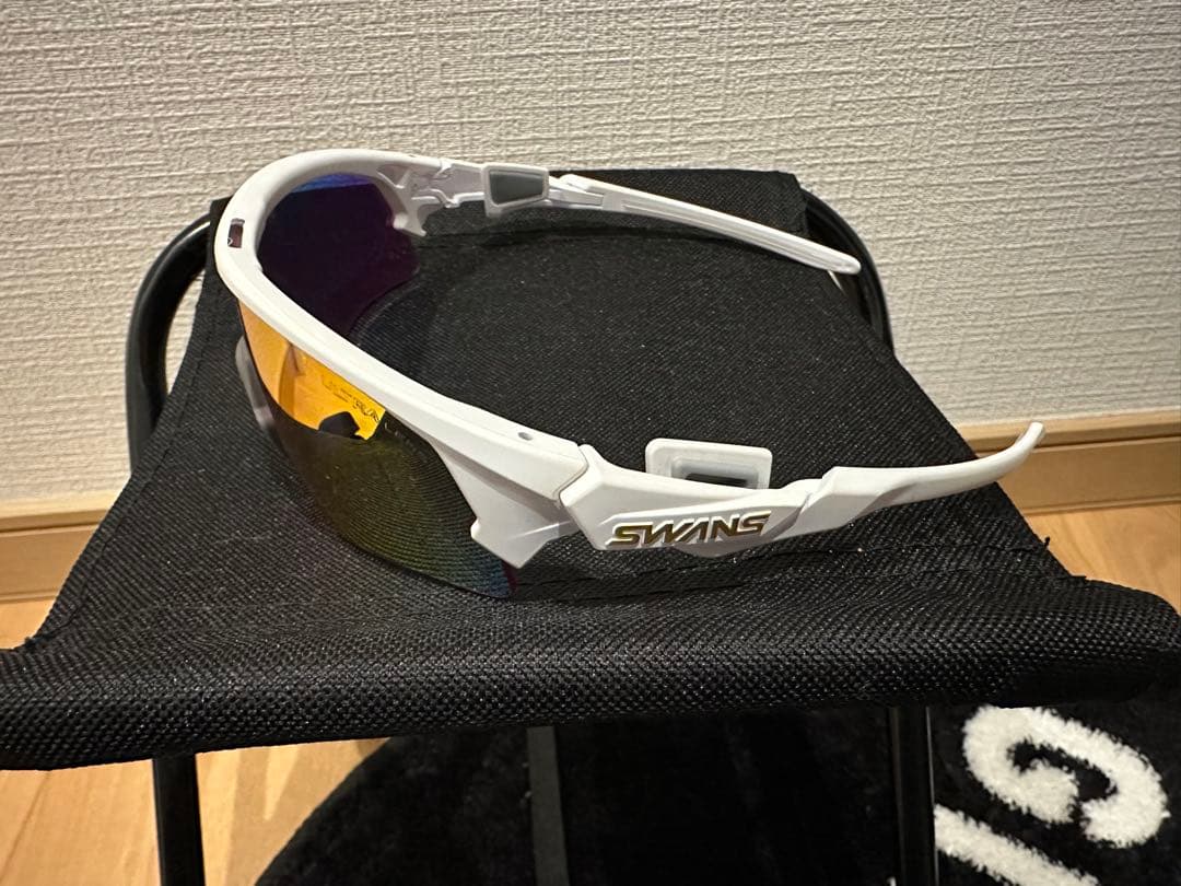 SWANS スポーツサングラス ホワイトフレーム