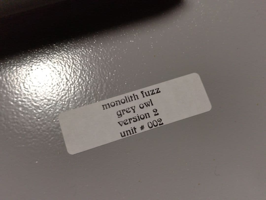 c*様 GREY OWL monolith fuzz　ビッグマフ系ファズ