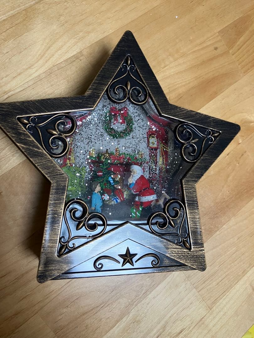 ハルモニア　スノードーム　リキッドスター　サンタ&キッド　HM-010656