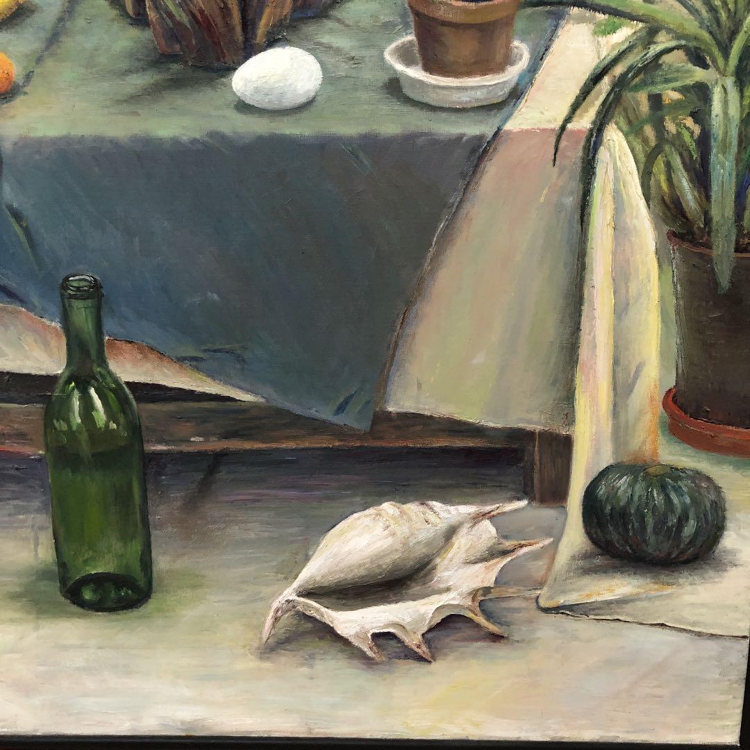 絵画　油絵　静物画