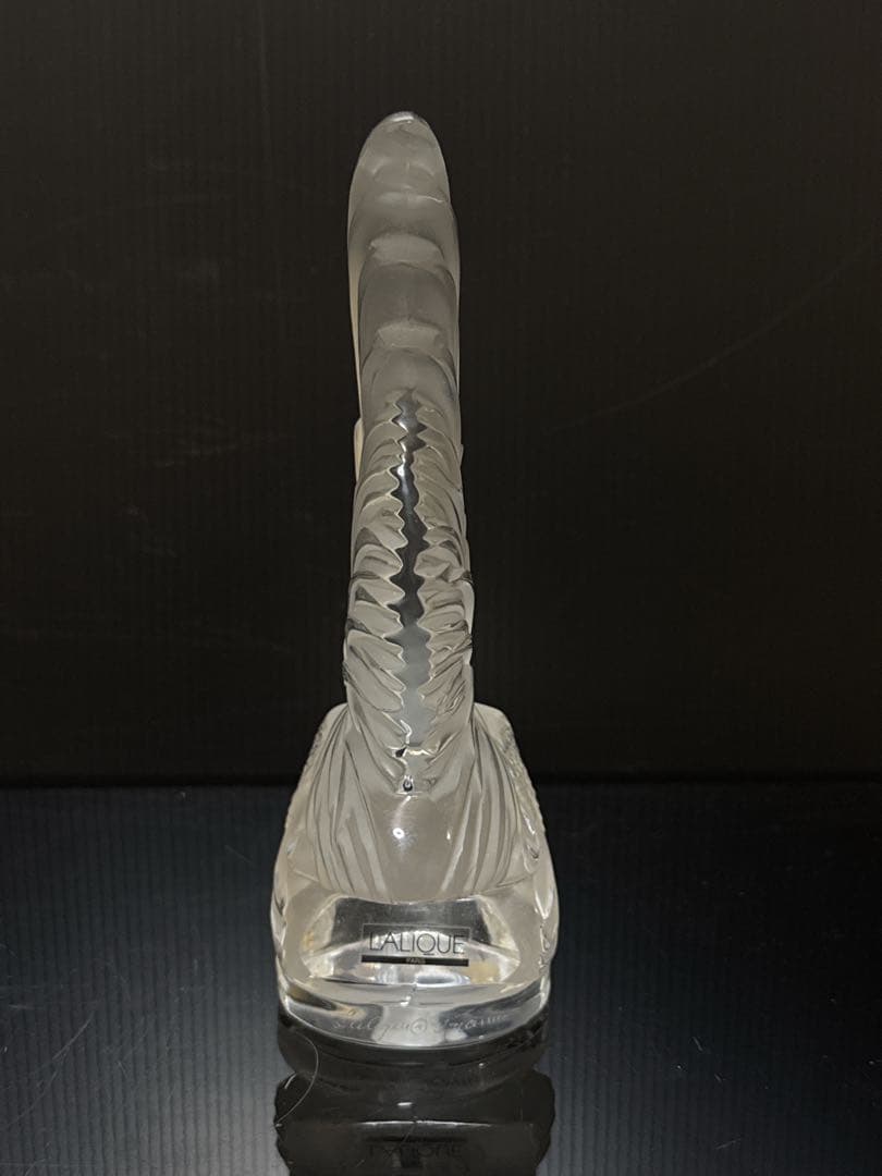 LALIQUE クリスタル 鶏 コックナン カーマスコット 置物 サイン入