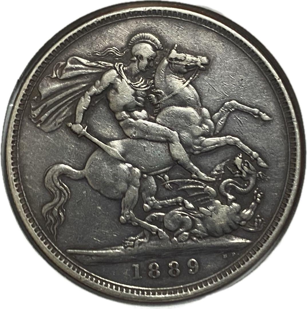 1889年 ヴィクトリア女王 銀貨 1ドル 本物保証