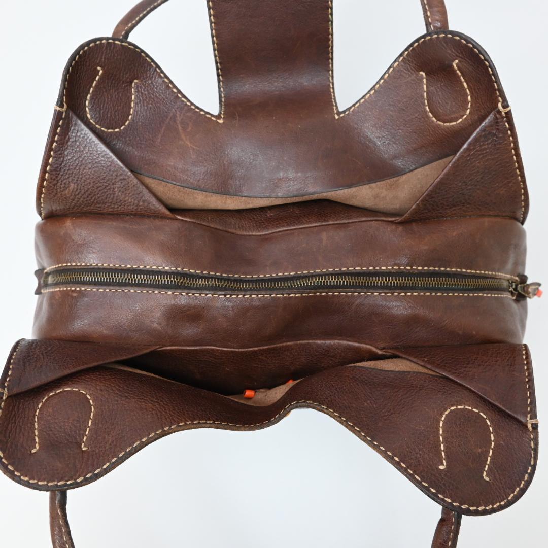 47976★年 アンリークイール ショルダーバッグ ベジタブルタンニン 牛革