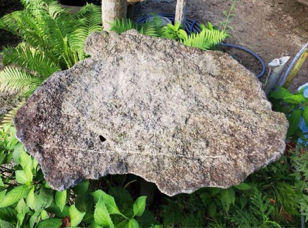 （み148）自然石、平石　盆栽鉢　料理の盛り付け