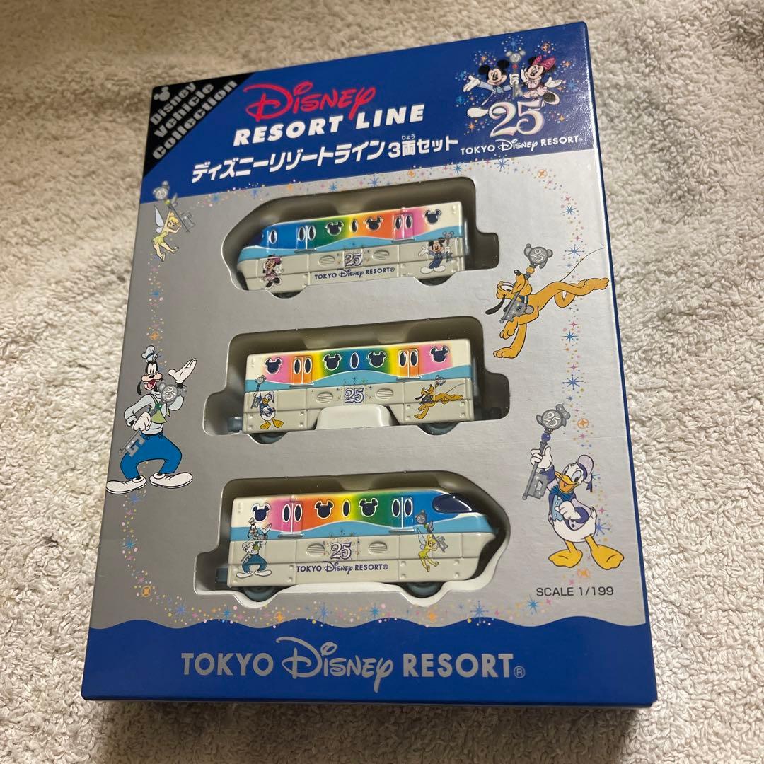 東京ディズニーランド　25周年　リゾートライン3両セット
