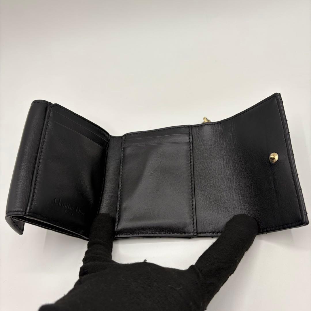 DIOR☆レディ ディオール☆エナメル☆ロータスウォレット☆カナージュ☆財布