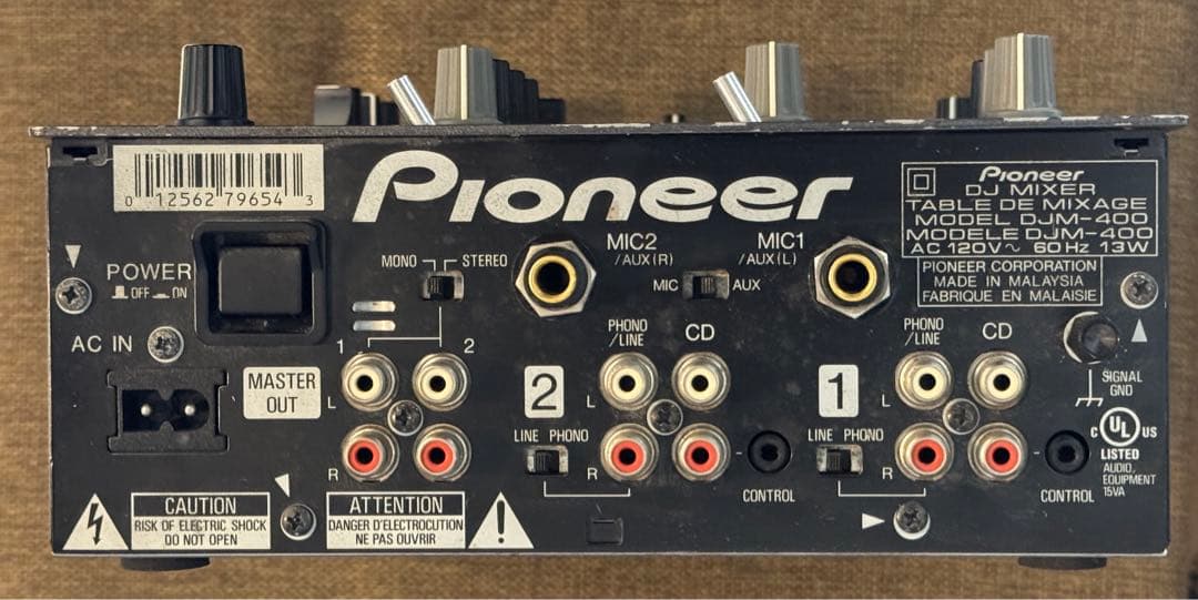 Pioneer DJM-400 ミキサー 2channel DJ mixer