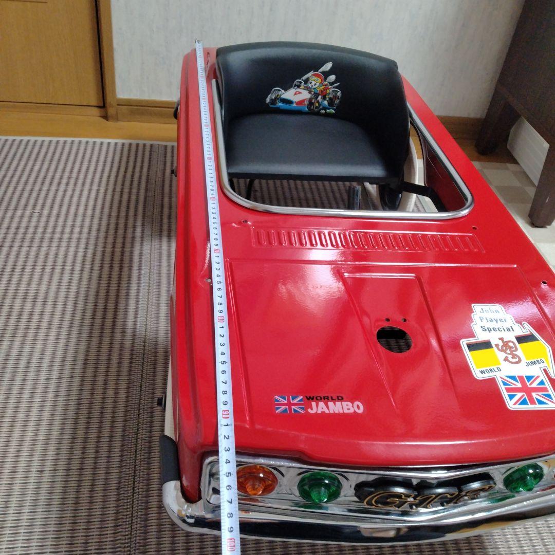 旧車　GTR　ペダルカー　ブリキ大型遊具　昭和レトロ　オブジェ　日本製　新品